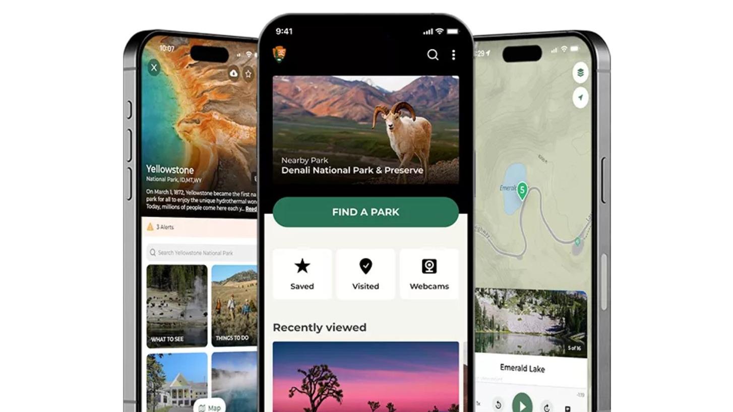 NPS app on cell phone. 