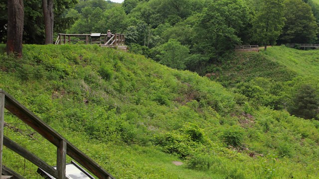 Remains of dam 