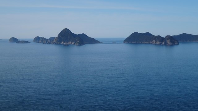 Islands in the ocean