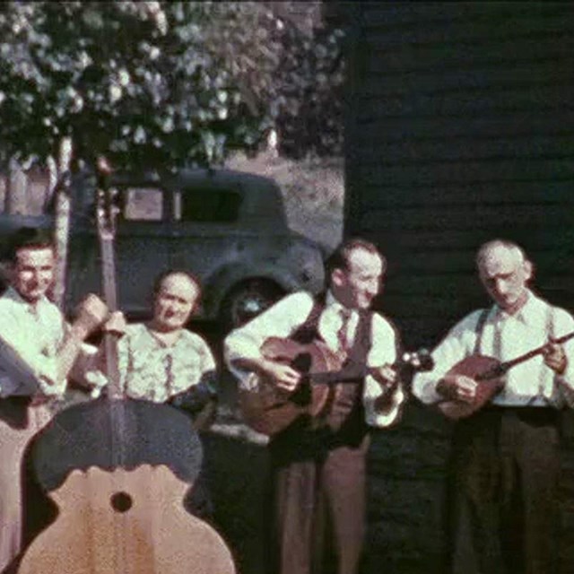 The Floriani Family play instruments in Ahmeek 1938