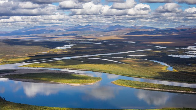 Aerial Shot of Kobuk River 