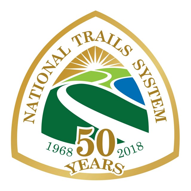 Logo for the National Trails System 50th anniversary 
