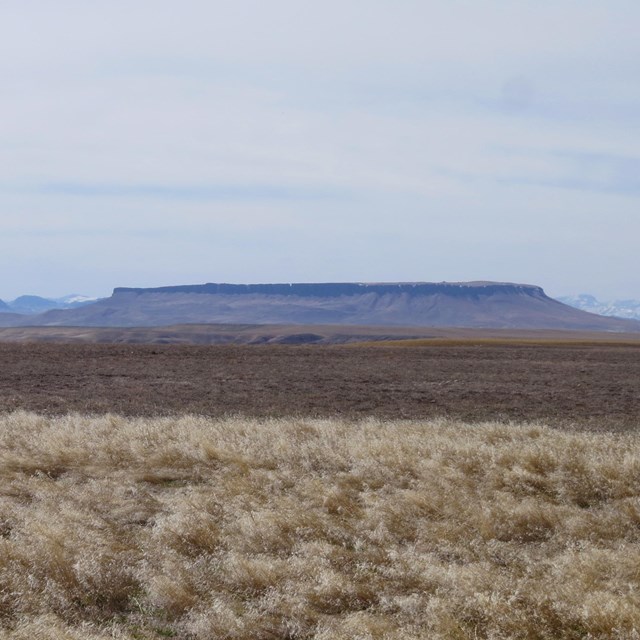 High plateau in the distance