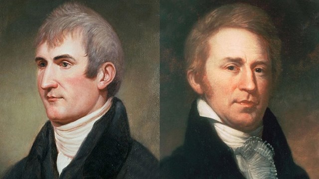 The painted portaits of Meriwether Lewis and William Clark