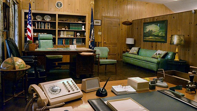 Lyndon Johnson's office in the Texas White House