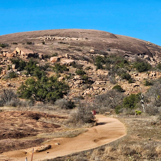 Summit Hiking trail to top of dome