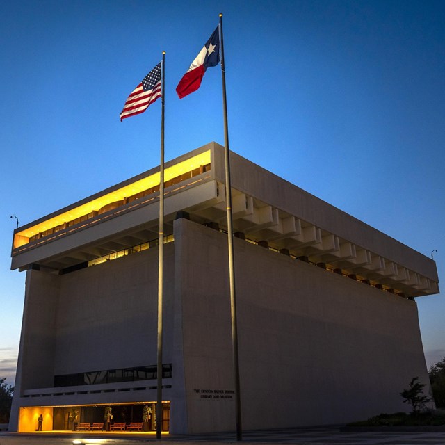 Exterior of LBJ Presidential Library