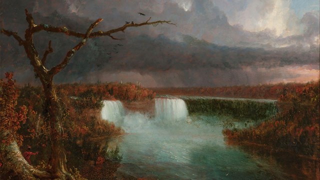 Thomas Cole's Niagara - historic painting