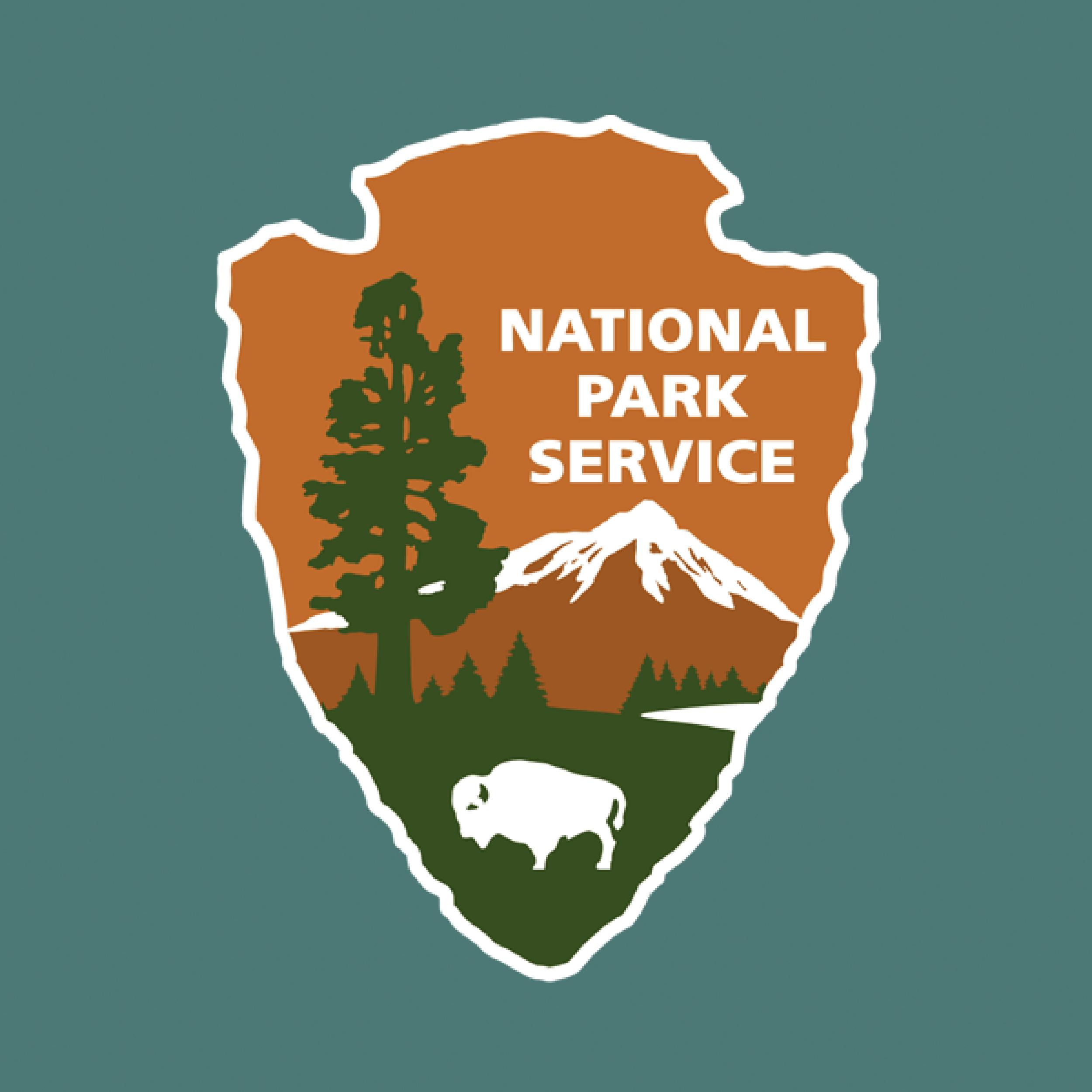 An NPS Arrowhead over a teal background.