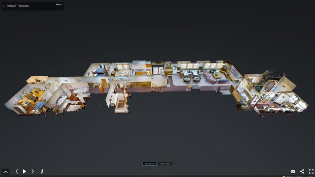 Screen image of the topside floor plan
