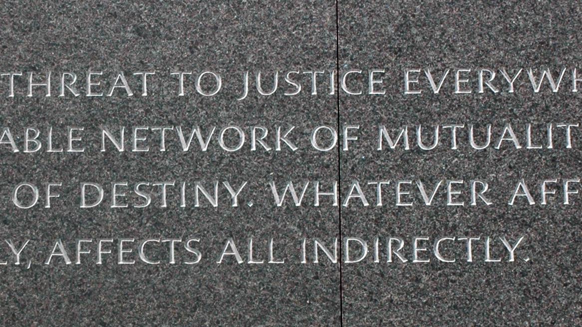 Words engraved at the Martin Luther King, Jr. Memorial