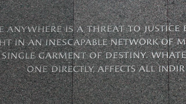 Words engraved on the memorial