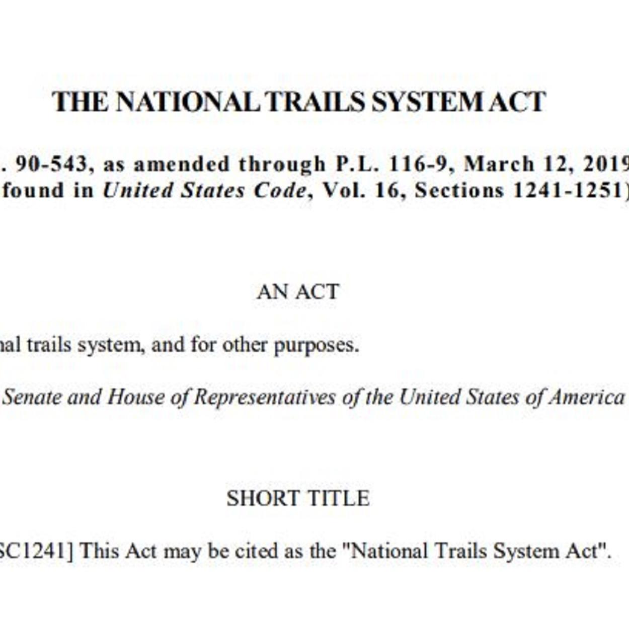 Administration Management National Trails System U S National   A1378BD5 E938 064E D14E117583418EA5 