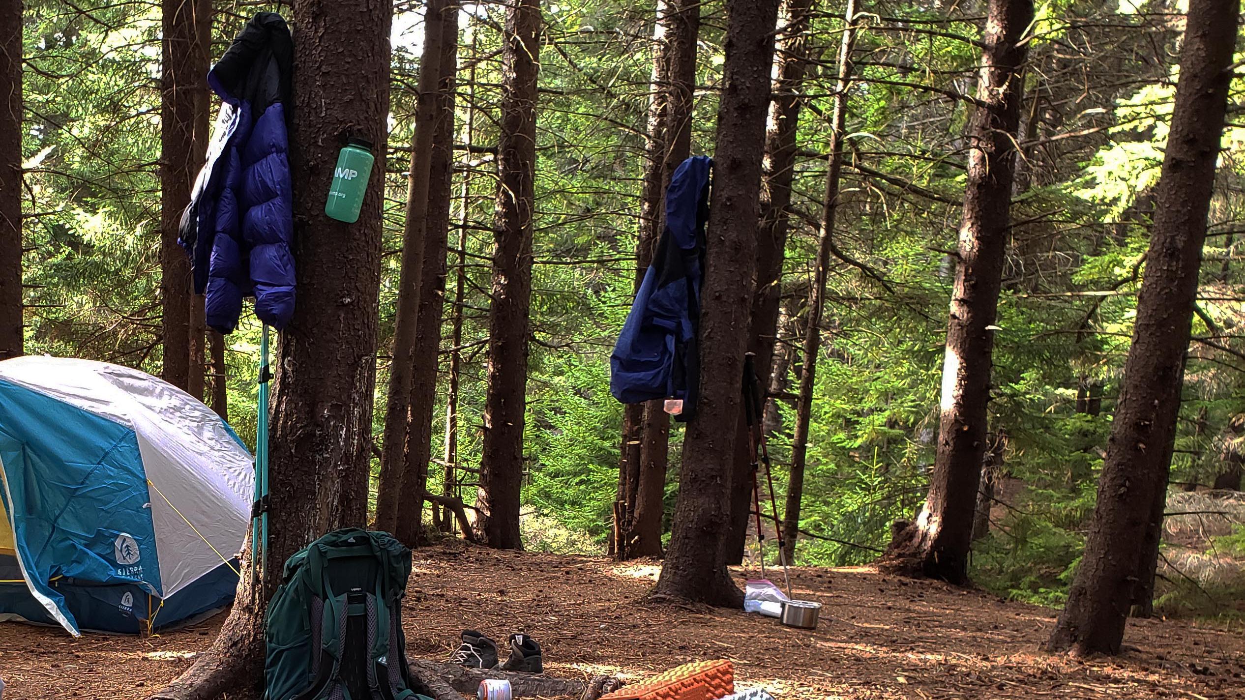 backcountry campsite