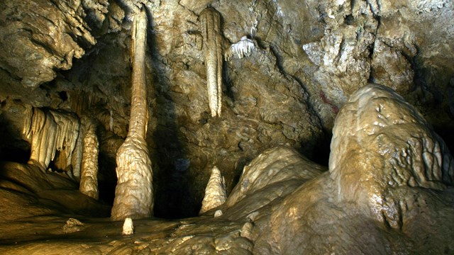 Formations of Miller's Chapel located in Oregon Caves.