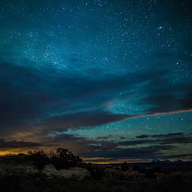 Milky Way at the Needles Canyonlands National Park. NPS/Emily Ogden.