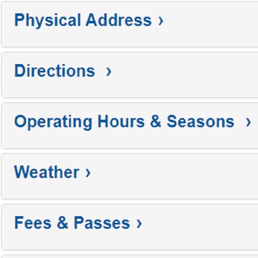 A screenshot of the Basic Information page for Pipestone National Monument