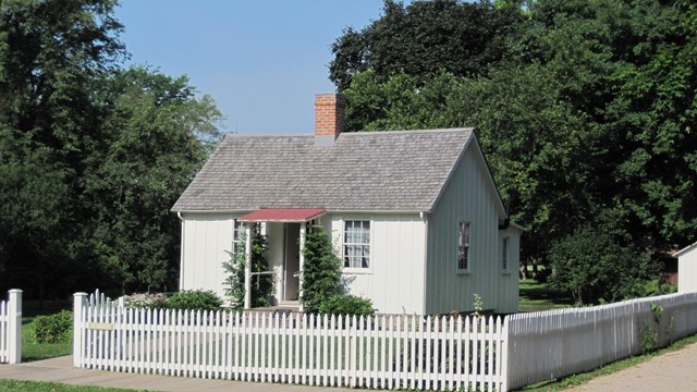 Birthplace of Herbert Hoover in West branch, Iowa