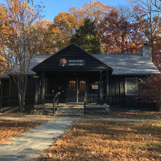 Visitor Center in fall