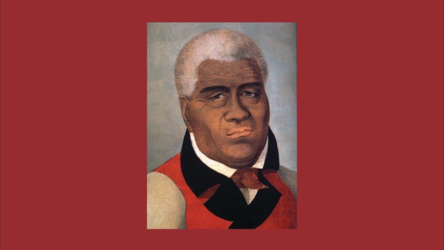Painted portrait of Kamehameha