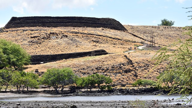 Heiau as seen from the ground level