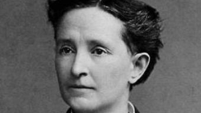 Dr. Mary Edwards Walker wearing her Medal of Honor.