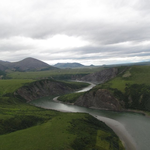 Sisiak Creek, north of the Noatak River and south of the Kugururok River,