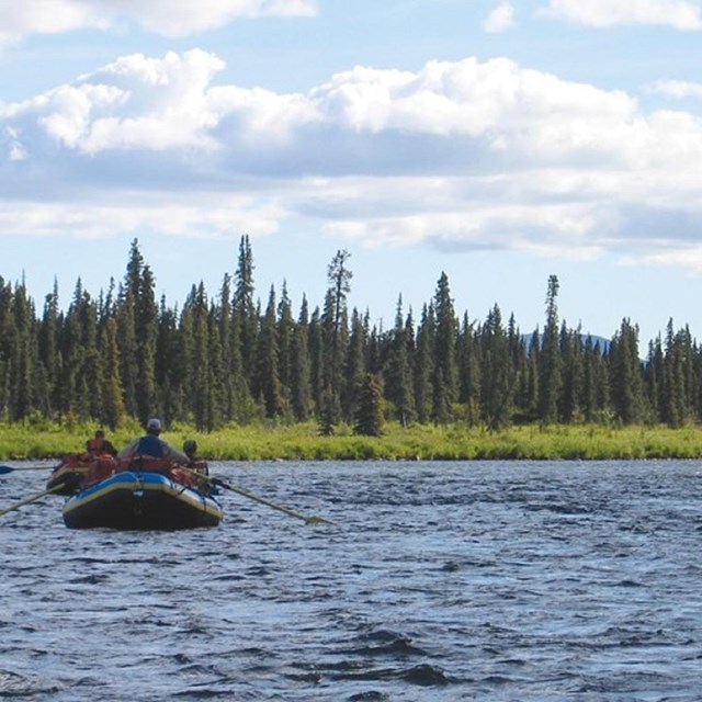 Boaters on the Alagnak River