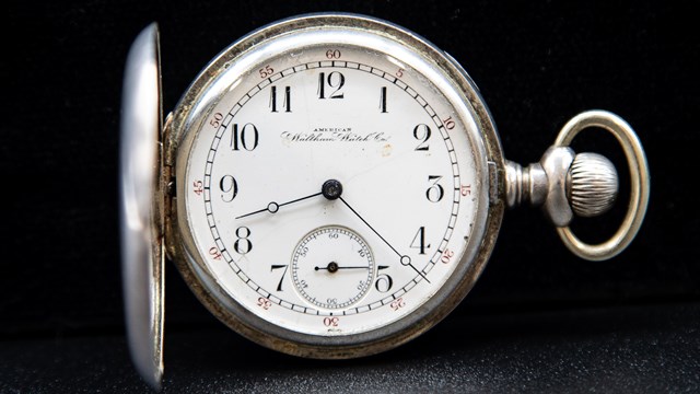 View of Silver Pocket Watch