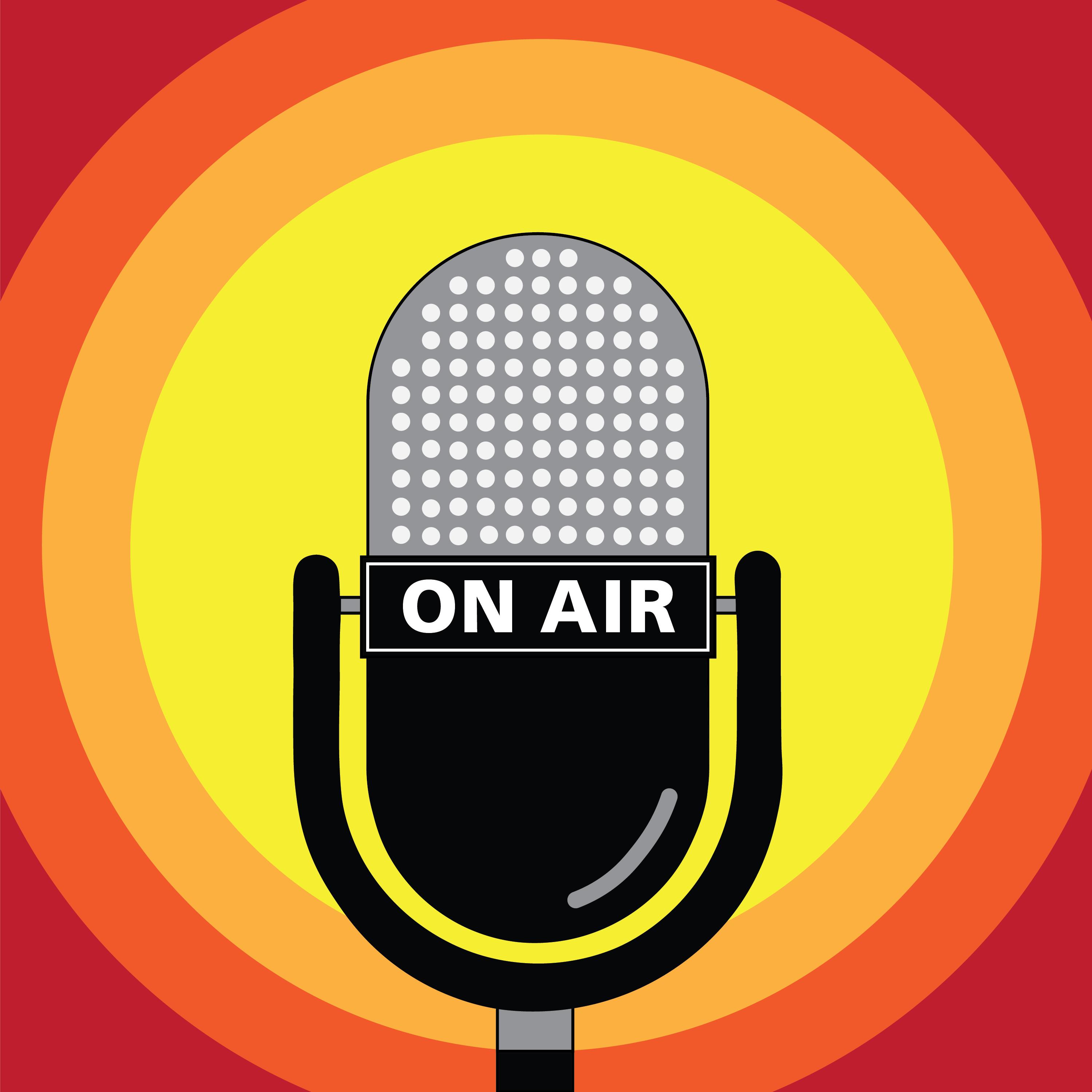 A microphone that reads 
