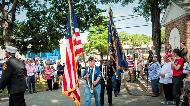 July 4th Color Guard at St. Paul's Church N.H.S.