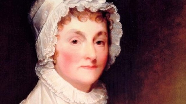 Illustration of a woman in colonial clothes  