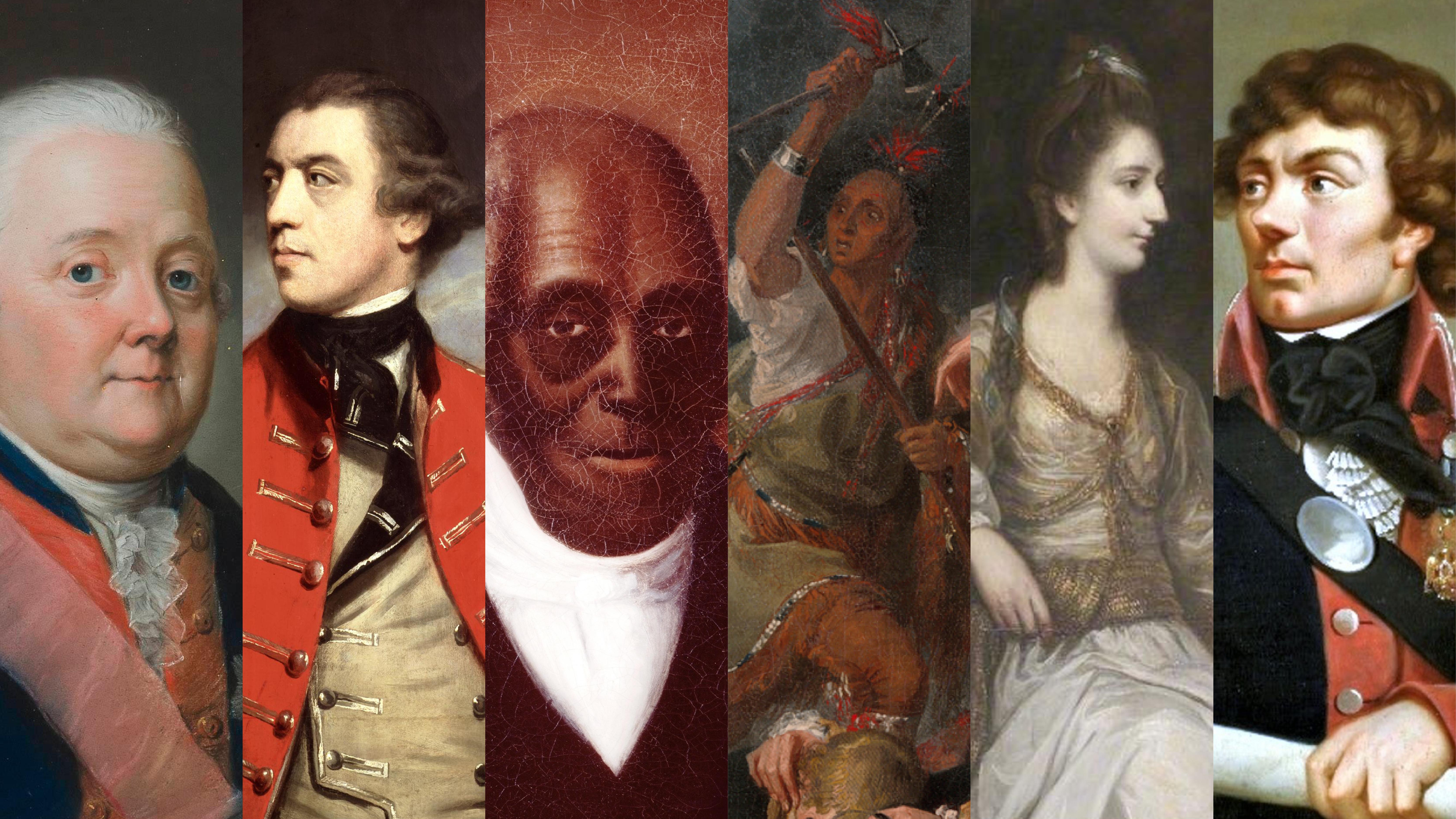 Composite image of revolutionary war-era portraits