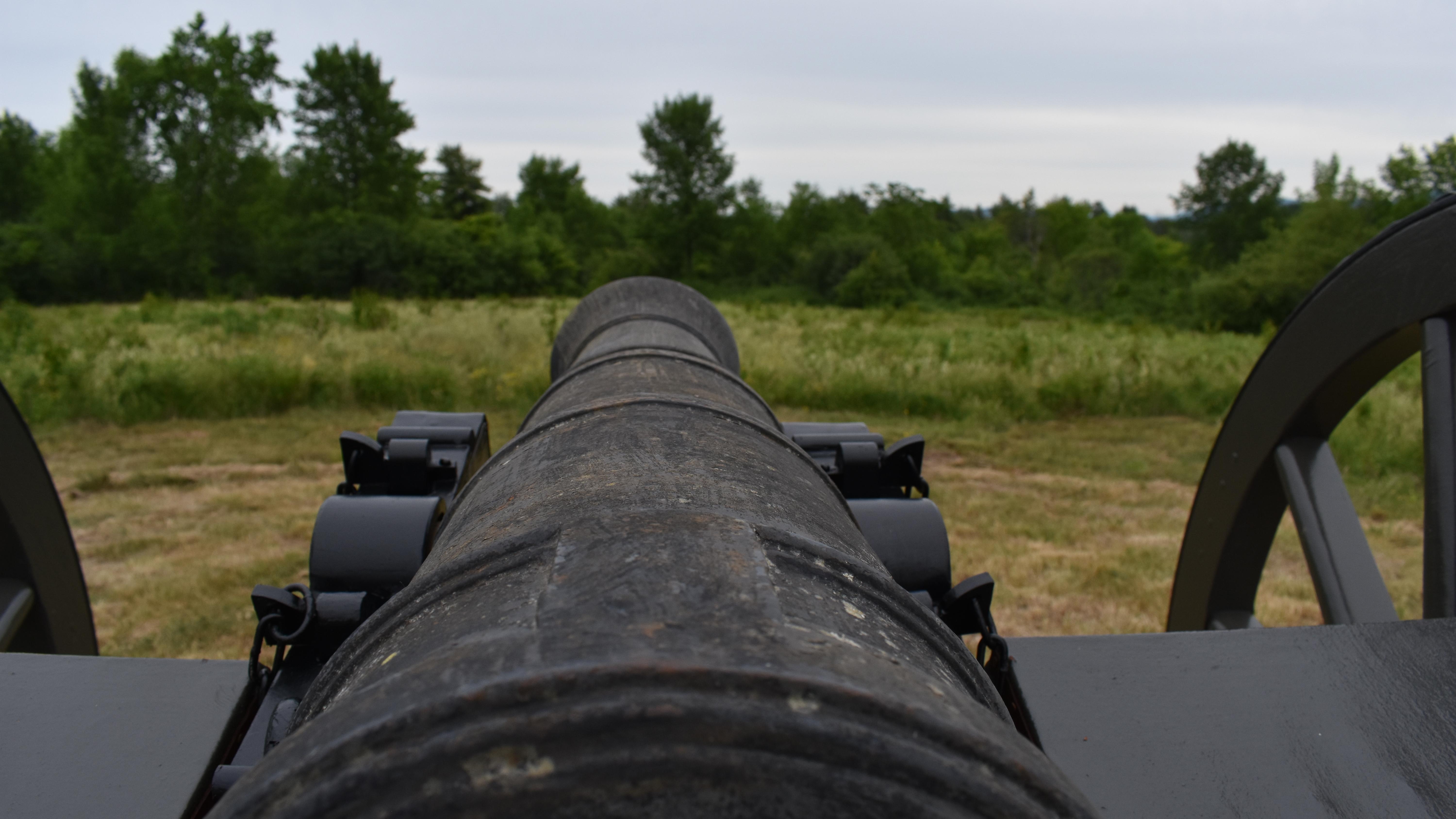 Close up photo of a cannon
