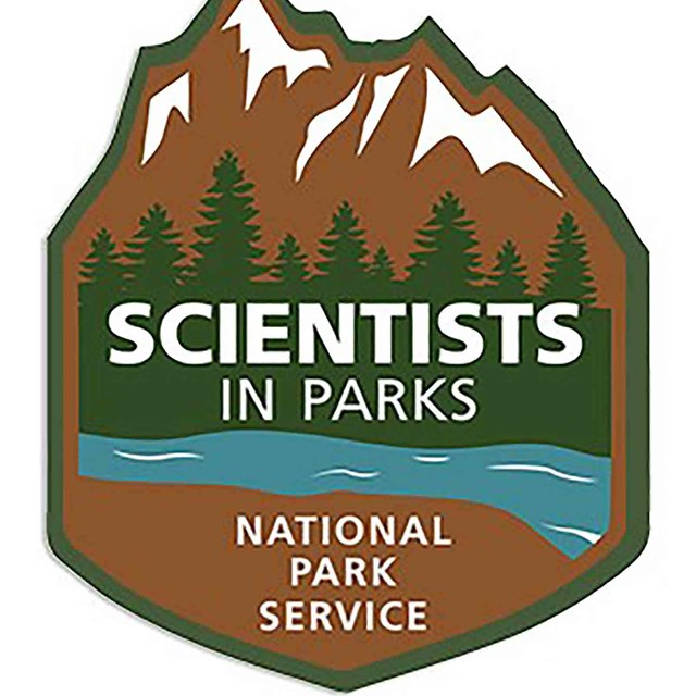 A logo for the scientists in the parks program.