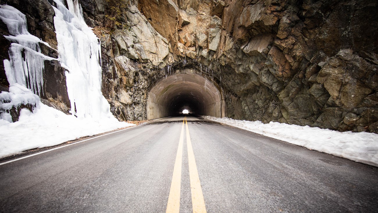 Marys Rock Tunnel in Winter