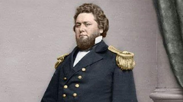 Historic colorized image of a military officer