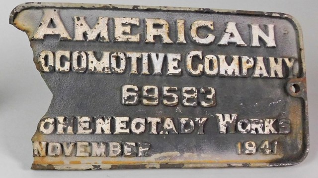 Locomotive Builder's Plate