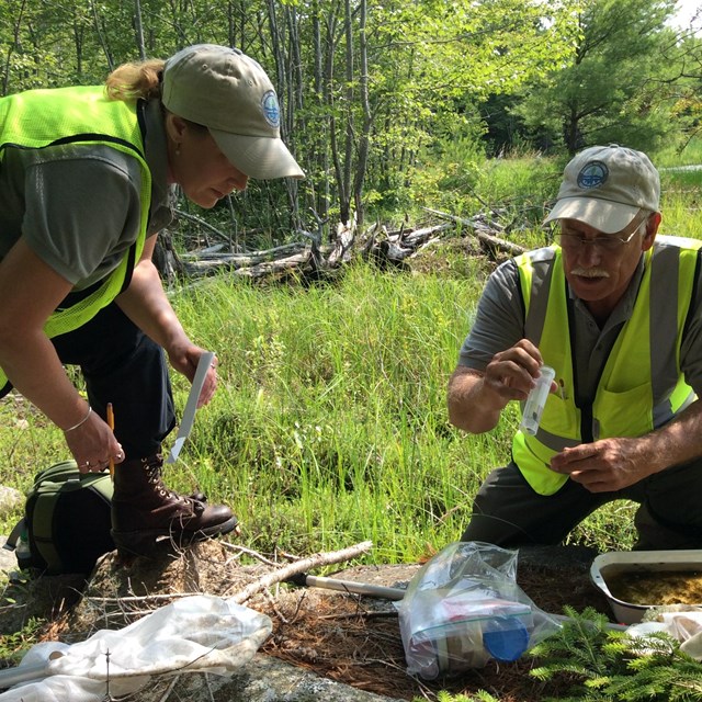 split screen of  TRTs in the field and Every Kid Outdoors kids