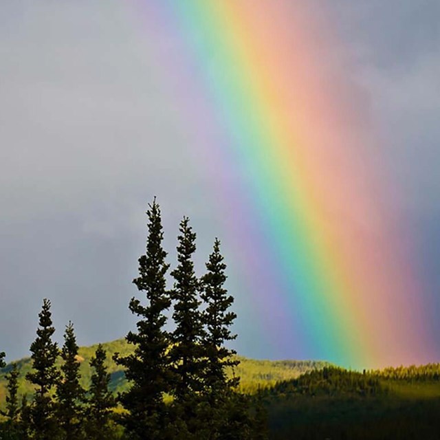 Rainbow at Denali National Park, NPS photo