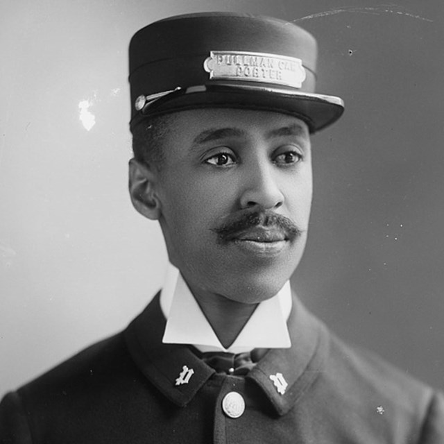J.W. Mays, a Pullman Porter. Library of Congress image.