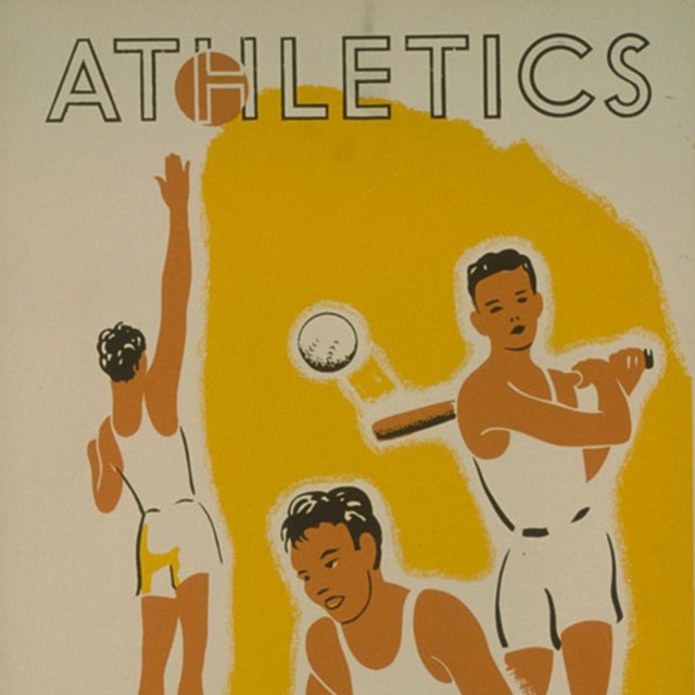 Poster for the WPA Athletics Program. LOC image