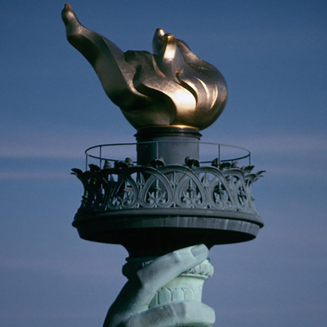 Statue of Liberty torch, NPS photo