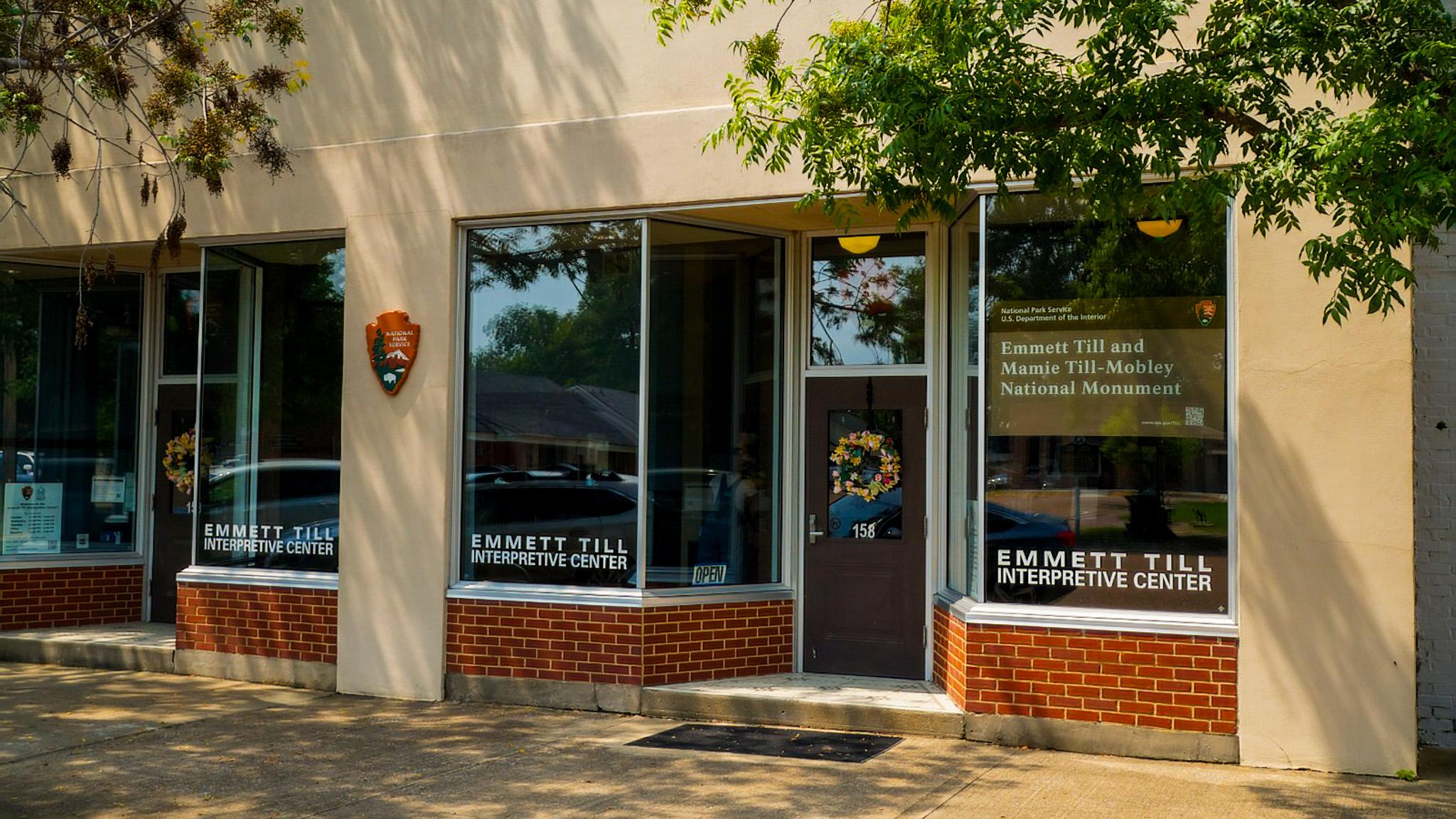 A store front with the NPS arrowhead