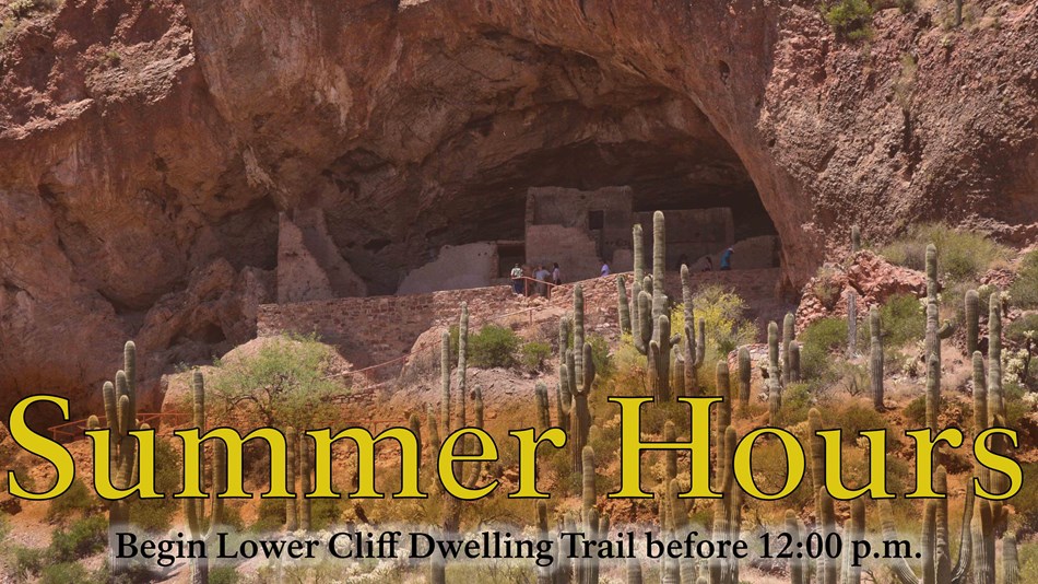 People visiting the Lower Cliff Dwelling