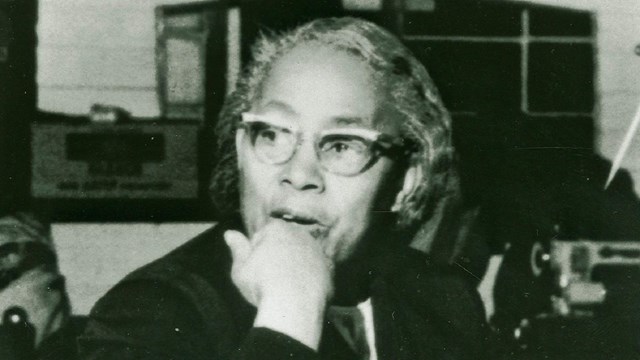 Close up of Septima Poinsette Clark