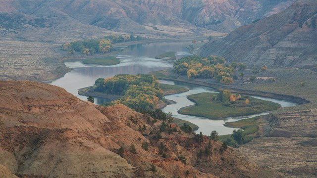 aerial photograph of slaughter river