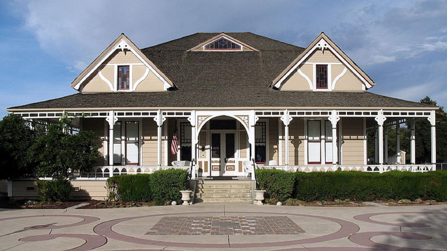 Large white building 