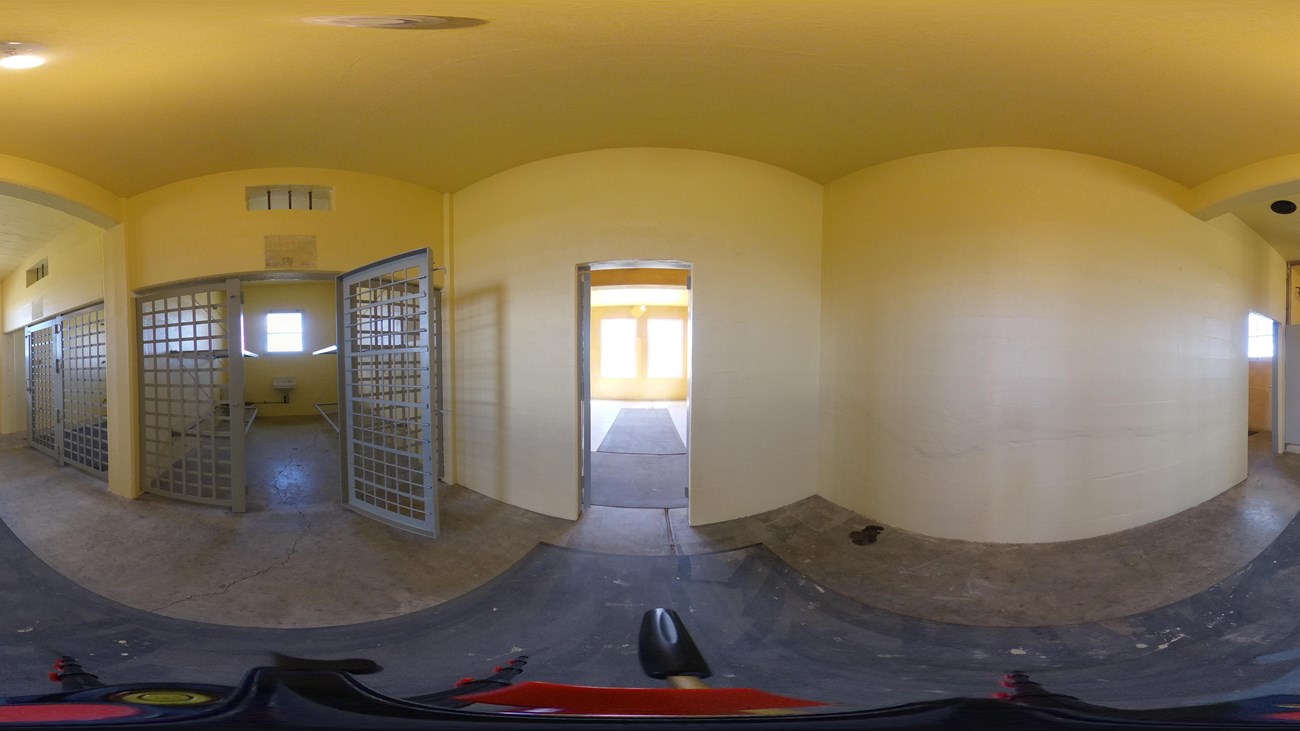 A 360 degree image inside of the jail after the restoration.