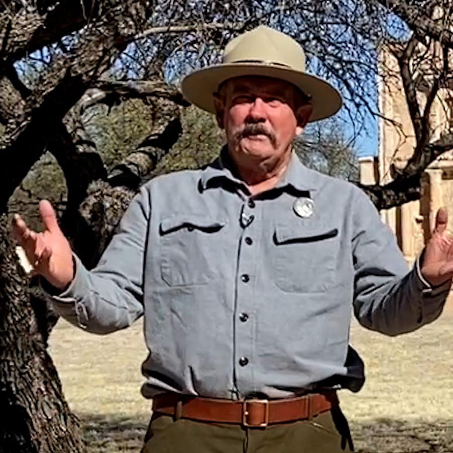 park ranger in early 20th century park ranger costume
